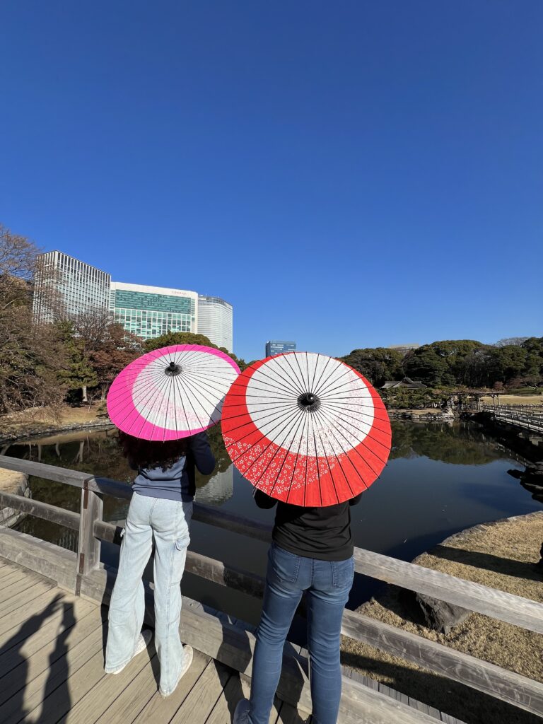 Tokyo 1 day tour!Hamarikyu garden, Tea ceremony, colorful leaves, monorail, Odaiba, Daiba 1