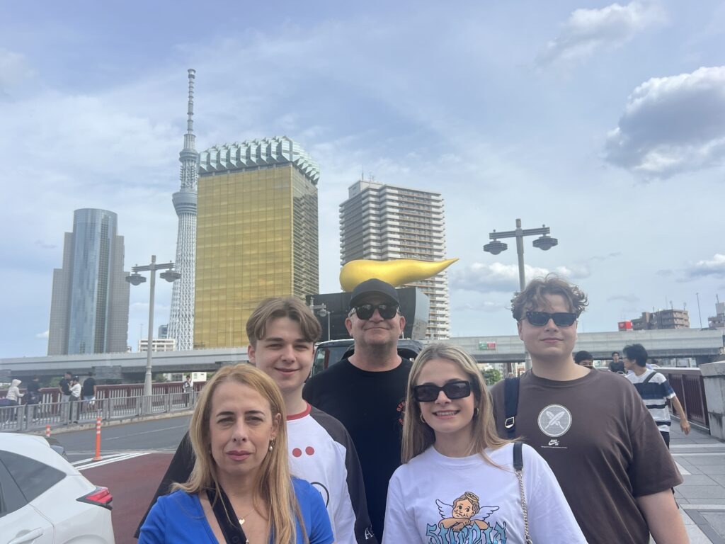 Tokyo skytree and golden poop 