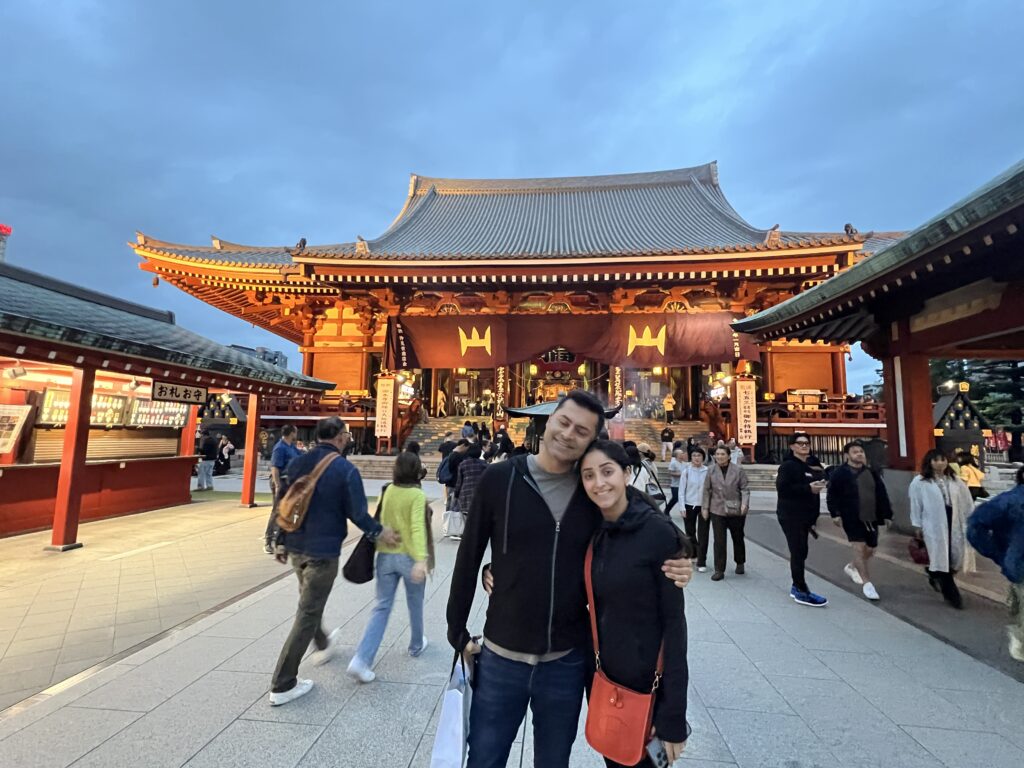 Sensoji Temple at night 