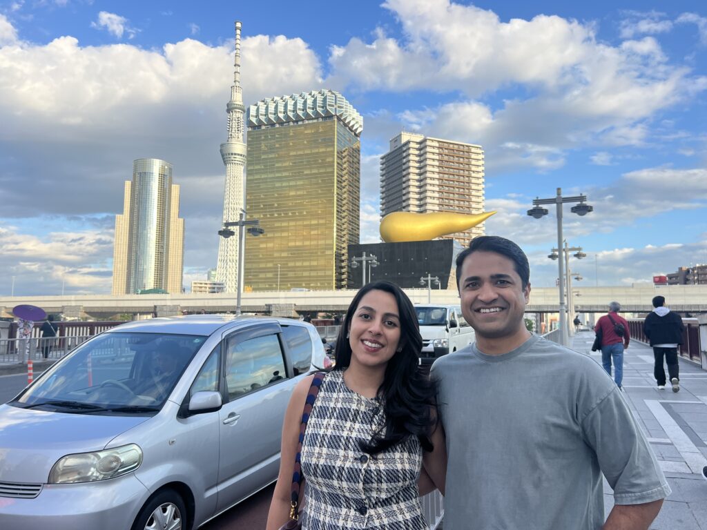Tokyo Skytree  and golden poop